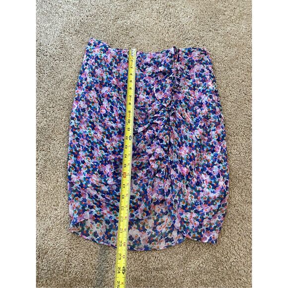 Veronica Beard NWT Spencer Ruffle Skirt, Silk Cream Multicolor, Sz 10, MSRP $348 - Picture 2 of 8